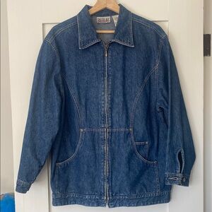BILL BLASS Jeans long denim jacket